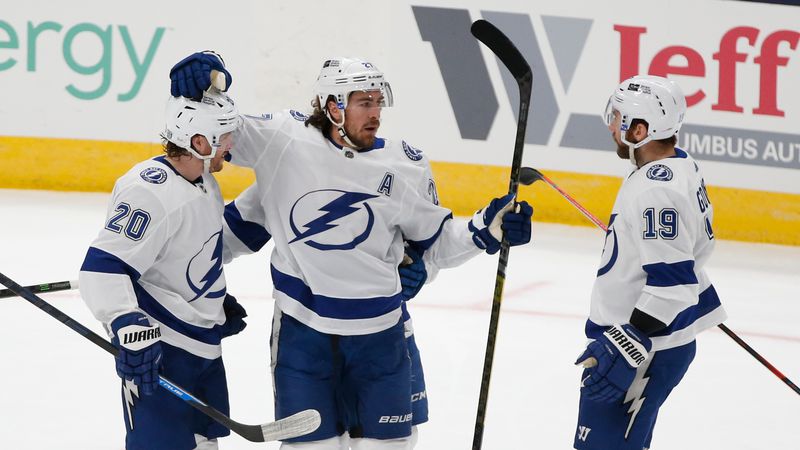 Tampa Bay Lightning verloor voor het eerst dit seizoen van Columbus Blue Jackets